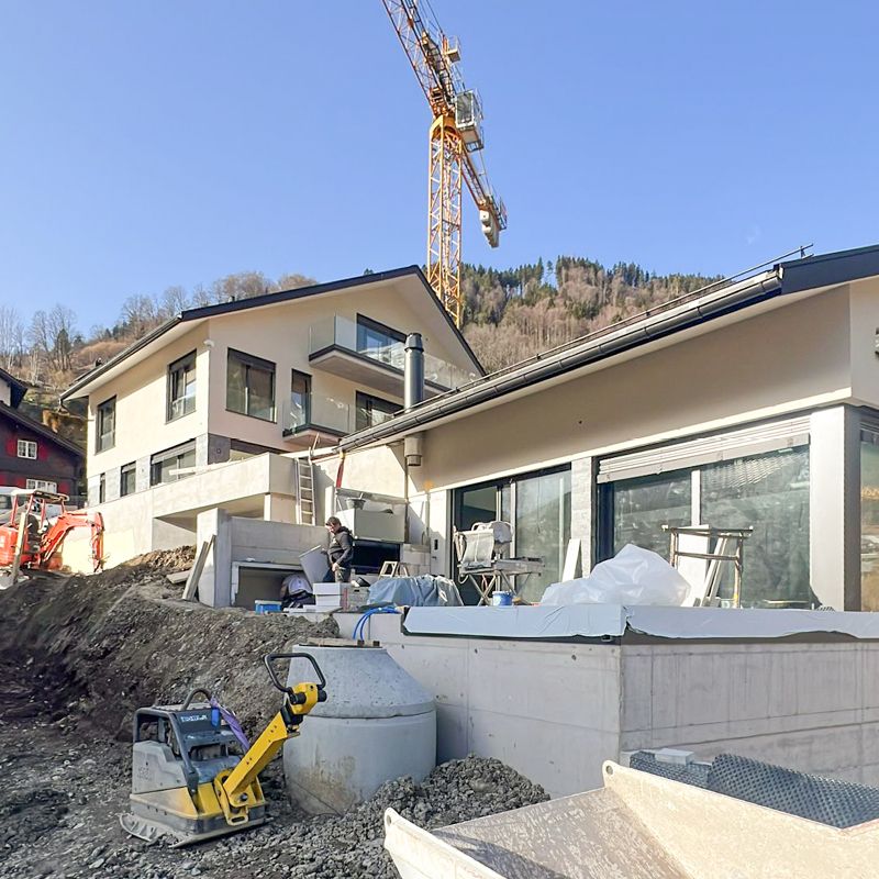 Barmettlenstrasse: Die Arbeiten schreiten weiter voran. Im Haus 14 befinden wir uns bereits im Endspurt. Im Haus 16 startet nun die Ausbauphase.